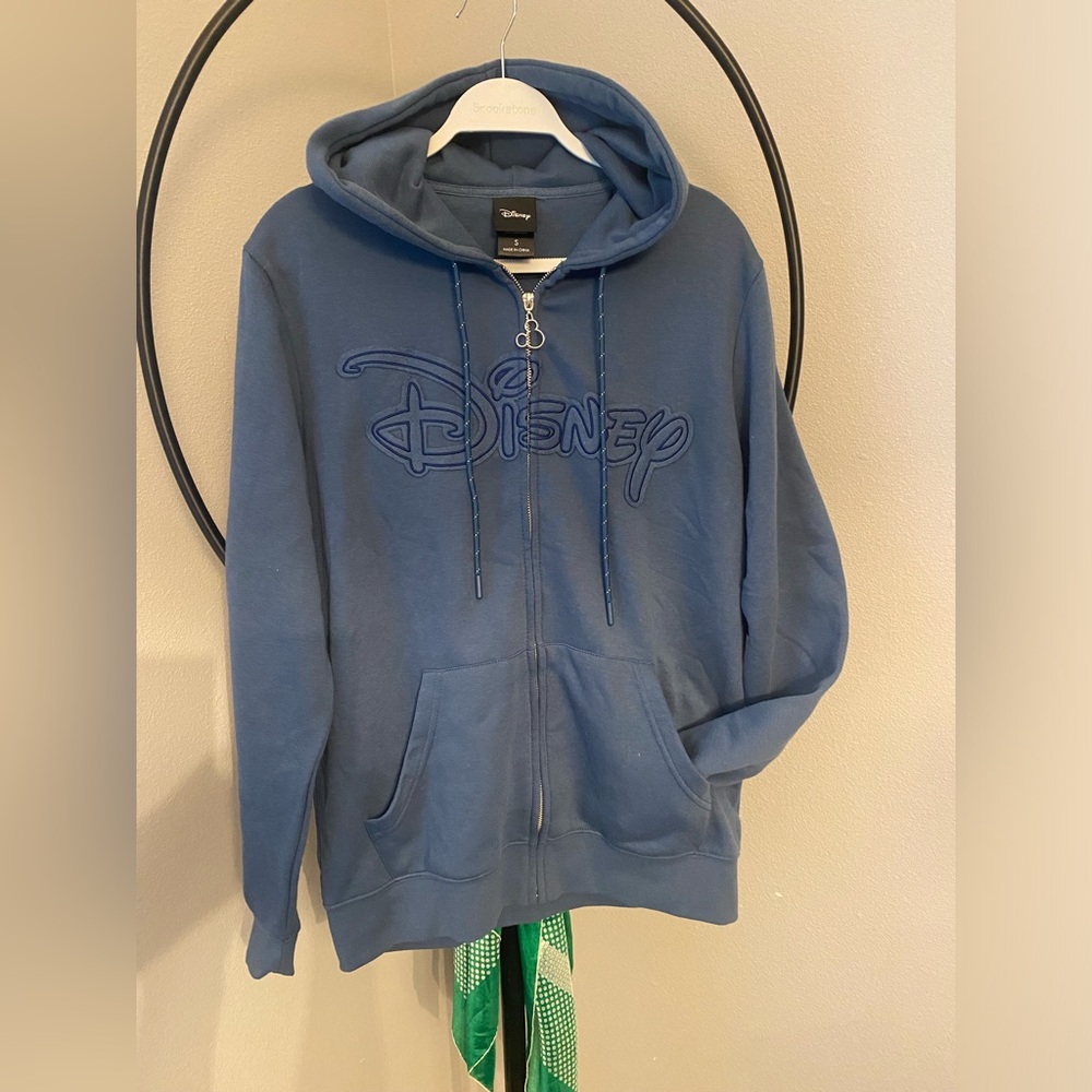 Disney Navy Blue Zip-Up Hoodie NWT Small